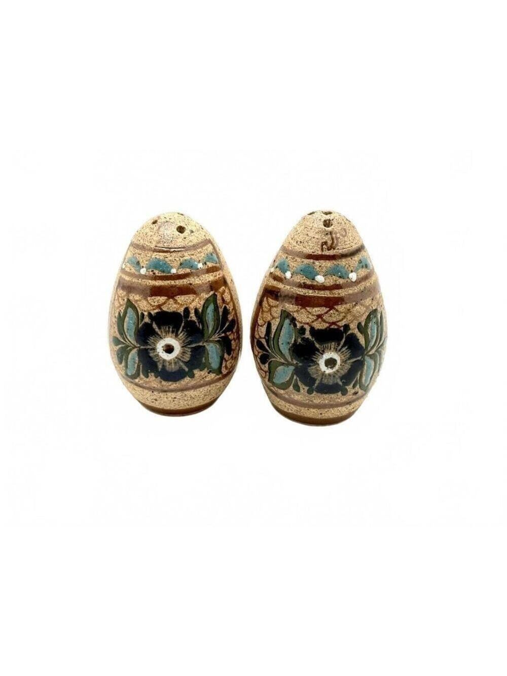 Vintage Handmade Studio Pottery Salt & Pepper Shakers Southwest Folk Art